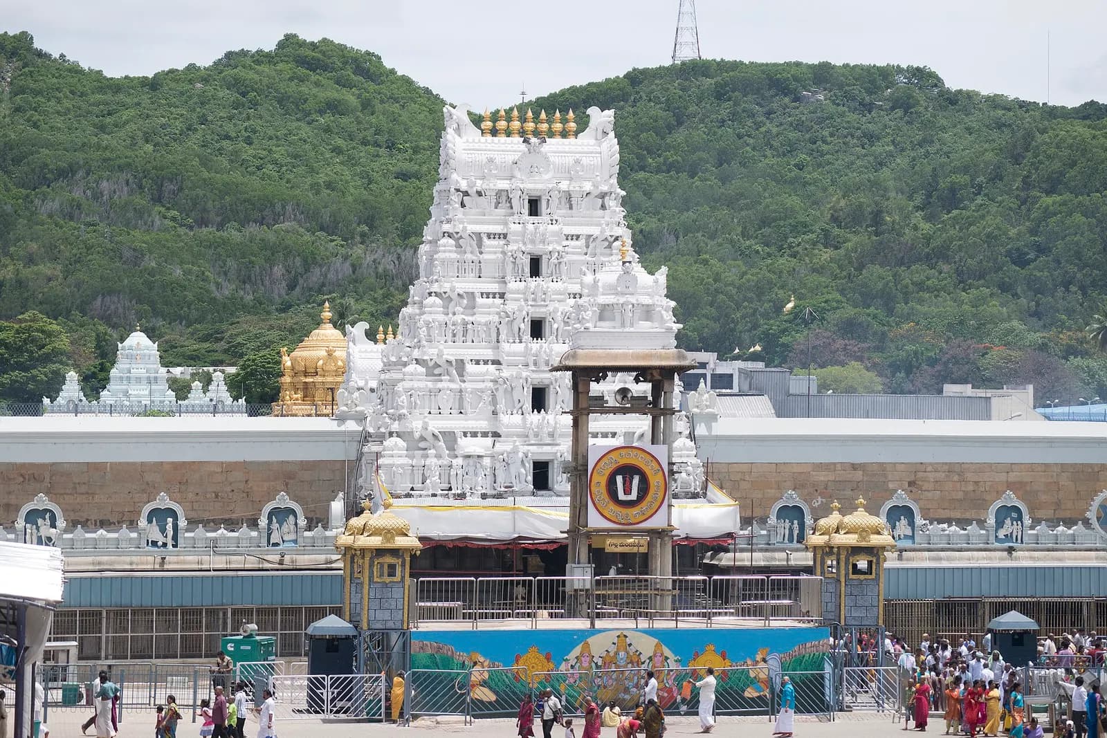The gilded Ananda Nilayam vimana over the Sri Venkateswara temple at Tirumala, Tirupati
